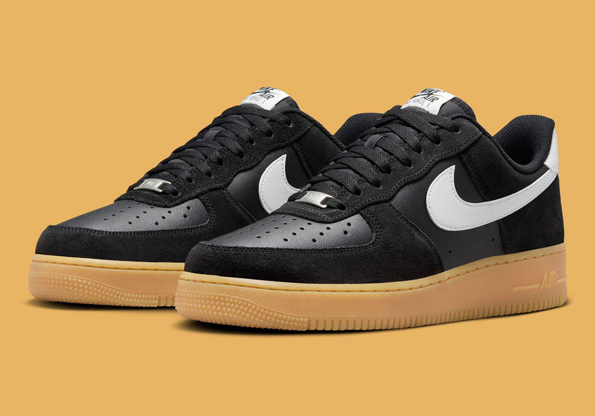 Official Images Of The Nike Air Force 1 Low “Black/Gum”
