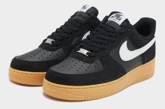 Suede Overlays And Gum Soles Appear On The Nike Air Force 1 Low