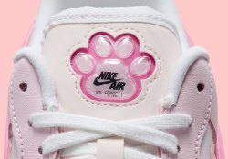 This Nike Air Force 1 Low Reds With A Bubble “Paw Print”