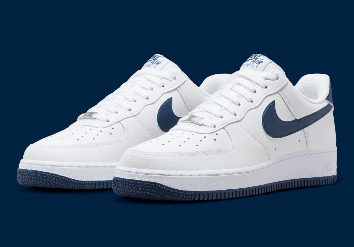 The Nike Air Force 1 Low Spotlights Classic Color-Blocking In "Midnight Navy"