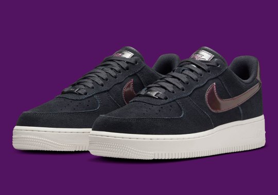 An “Eggplant Swoosh” Creeps On The Nike Air Force 1 Low