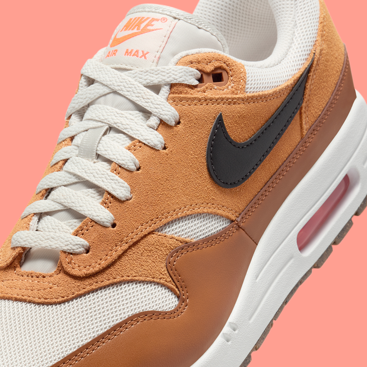 Nike Air Max 1 Light Bone Flax British Tan Black Fz5808 004 4