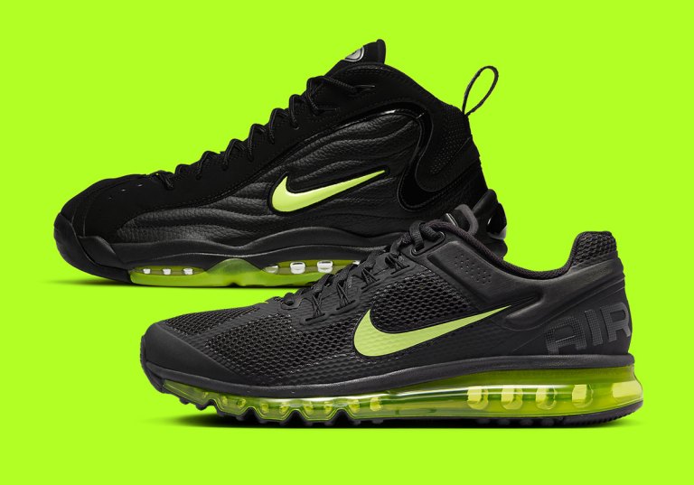 Nike Air Max+ LE 2013 Black Volt Green Soles Sz 14 Sneaker Shoes 579584-007 RARE Nike Air Max 2013  main image 3
