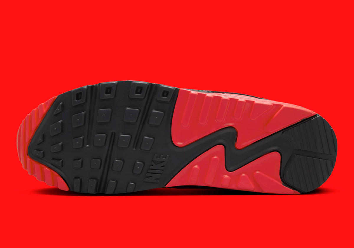 Nike Air Max 90 Grey Black Red Dm0029 007 7