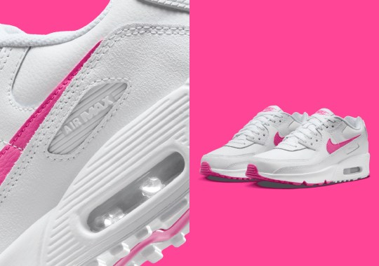 Nike Adds A "Laser Fuchsia" Touch To The Air Max 90 For Girls