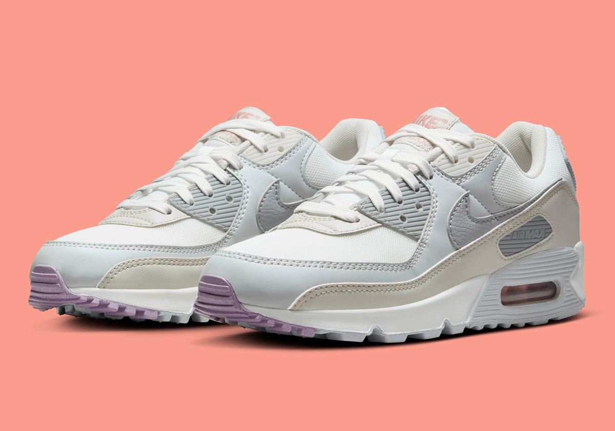 nike air max 90 womens light bone light violet DH8010 107 1