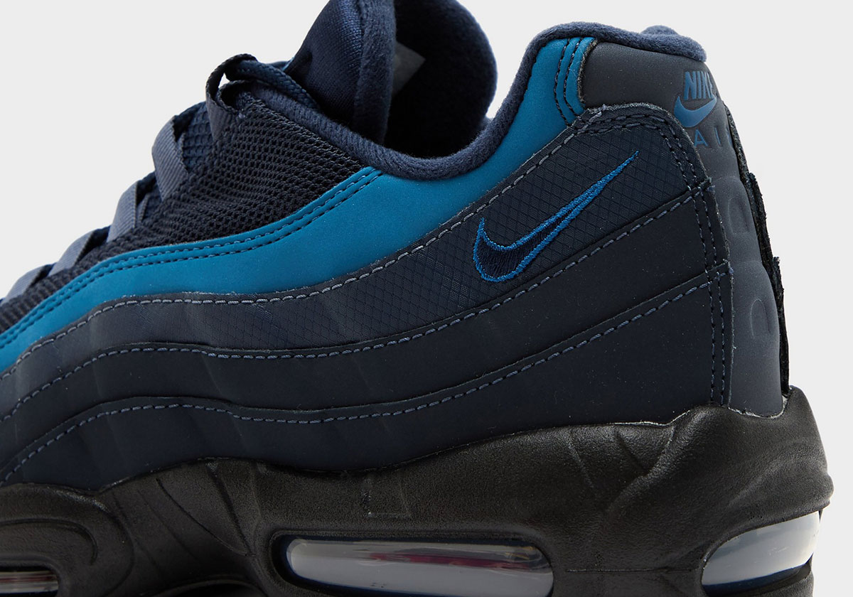 The Nike Air Max 95 "Obsidian" Comes With "Harbor Blue" Accents