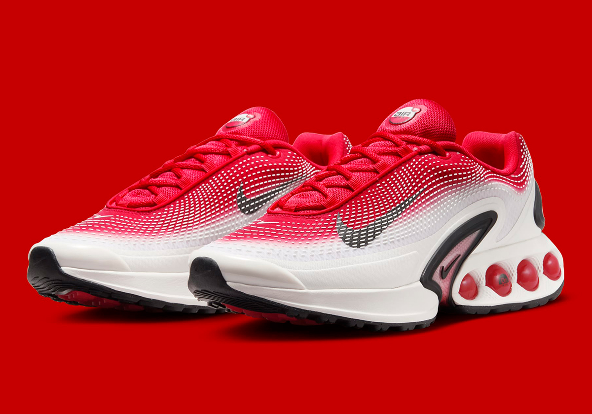 Classic Red, White & Black Paint The Nike Air Max Dn SE