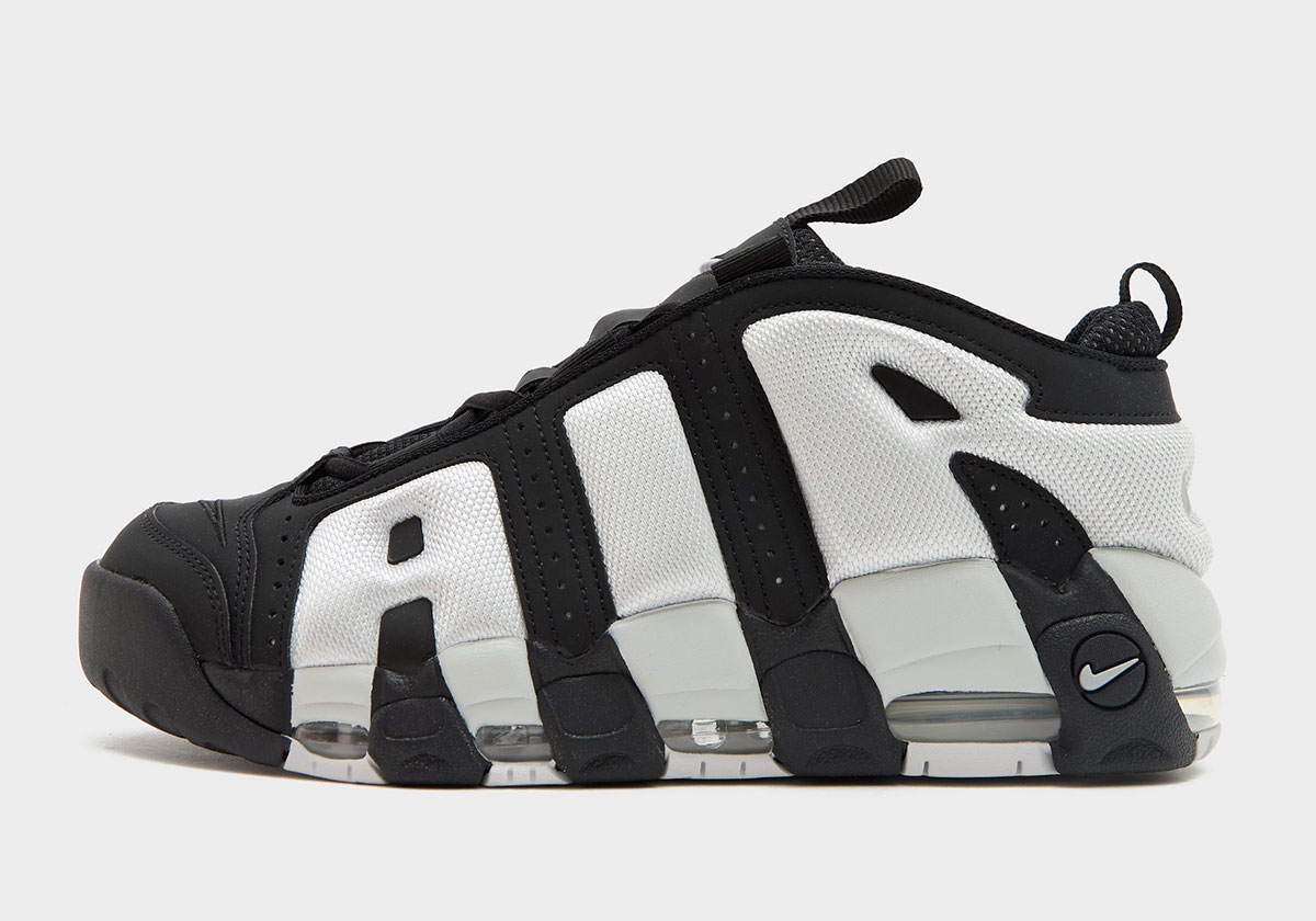nike uptempo silver