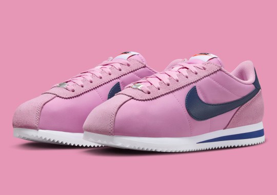 Lush Pink & Navy Grace The Nike Cortez TXT