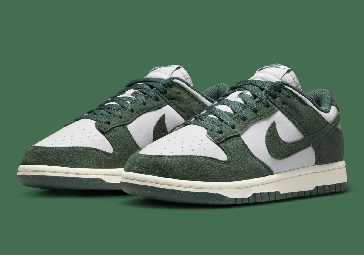 “Green Suede” Grows On A Next Nature Nike Dunk Low