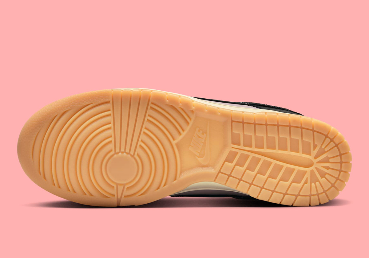 Nike Dunk Low Pink Oxford Croc Skin Gum Release Date 8