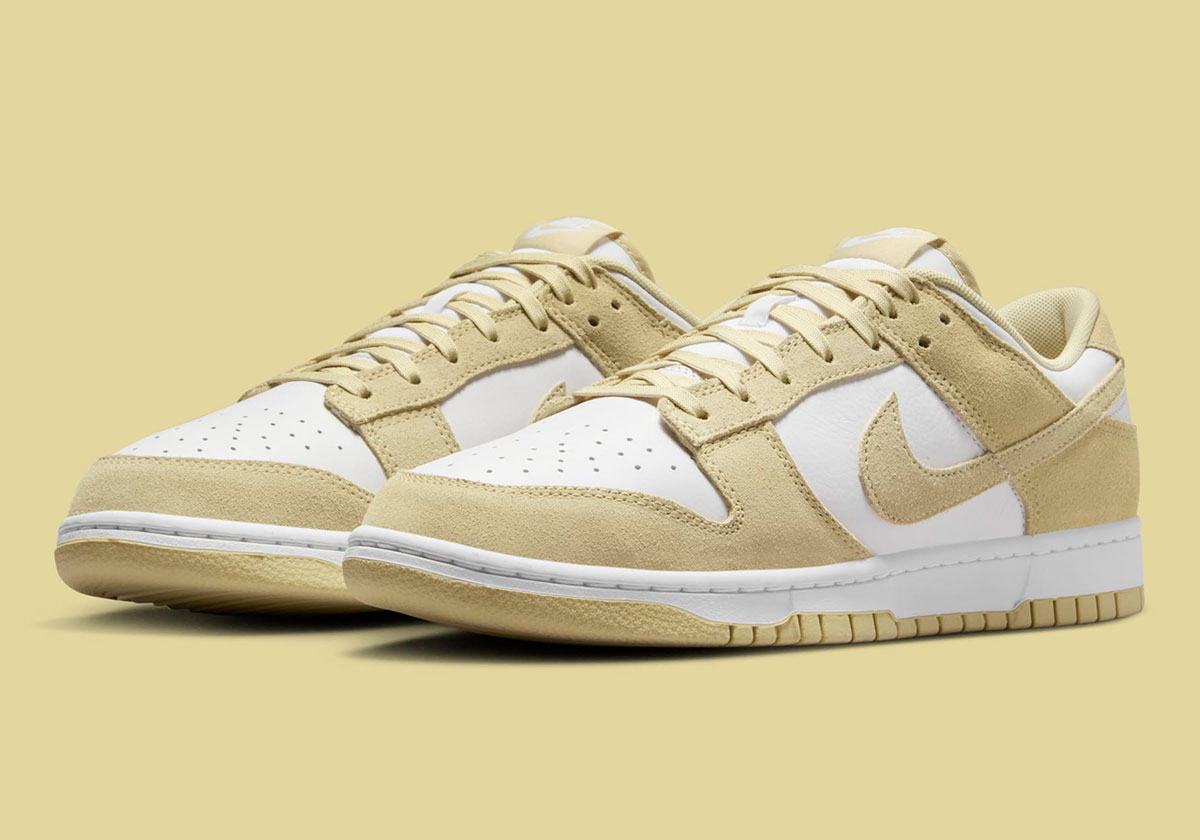 The Nike Dunk Low SE Gets Covered In “Team Gold” Suede