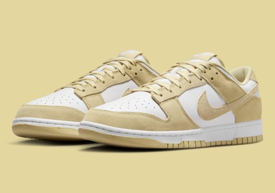 The Nike Dunk Low Gets Covered In “Team Gold” Suede