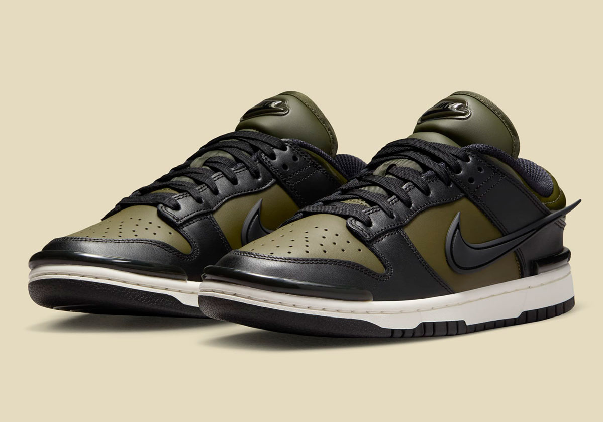 The Nike Dunk Low Twist Surfaces In "Olive/Black"