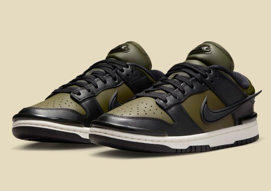 The Nike Dunk Low Twist Surfaces In "Olive/Black"