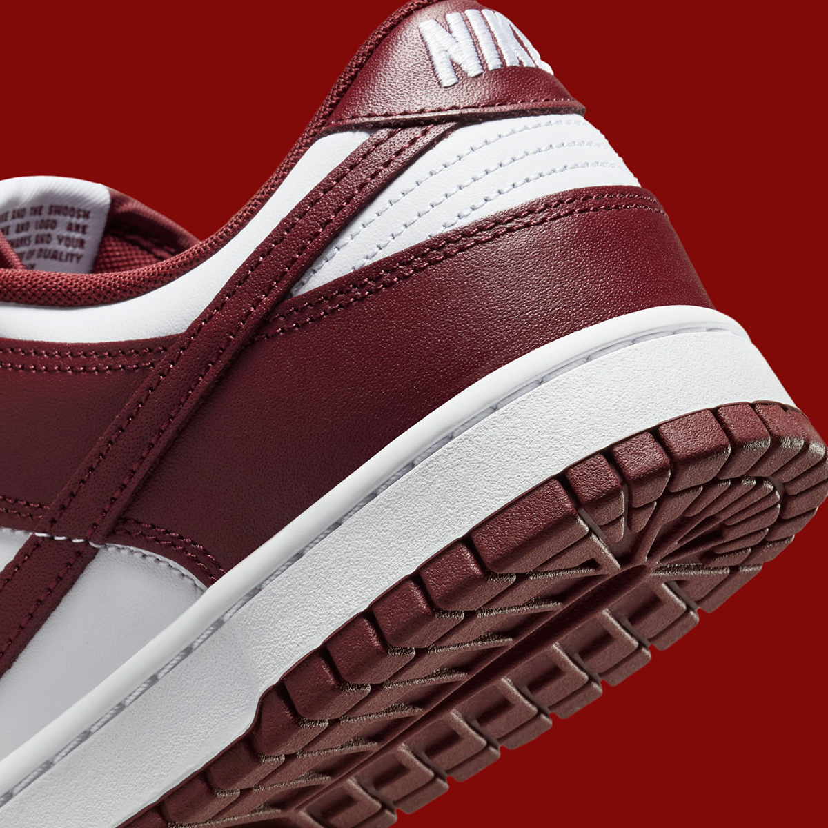 Nike Dunk Low White Redwood Gym Red Dv0833 115 4