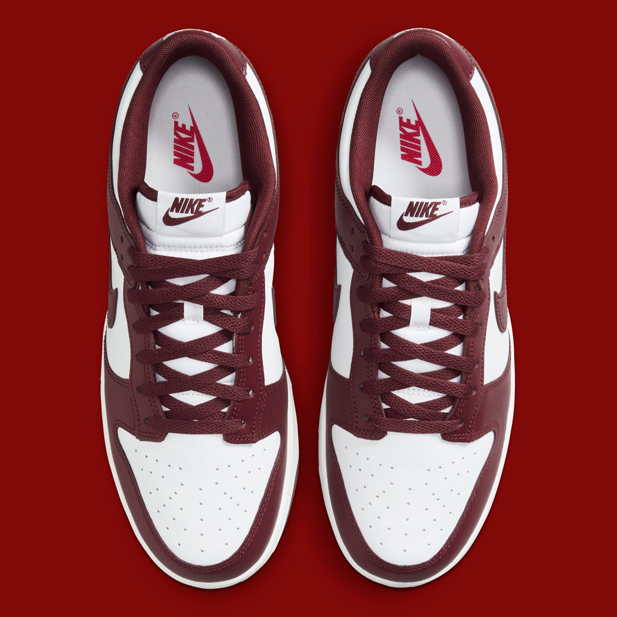 Nike Dunk Low White Redwood Gym Red Dv0833 115 5