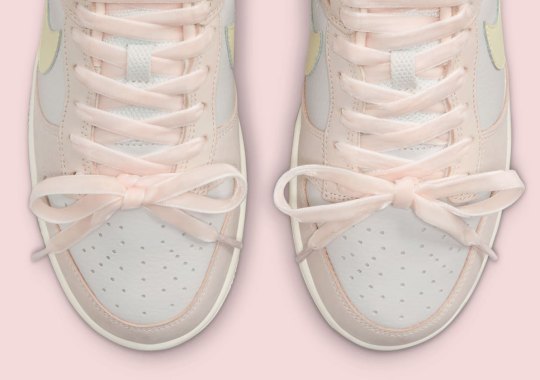 Satin Ribbons Adorn This Latest Women’s Pink Dunks