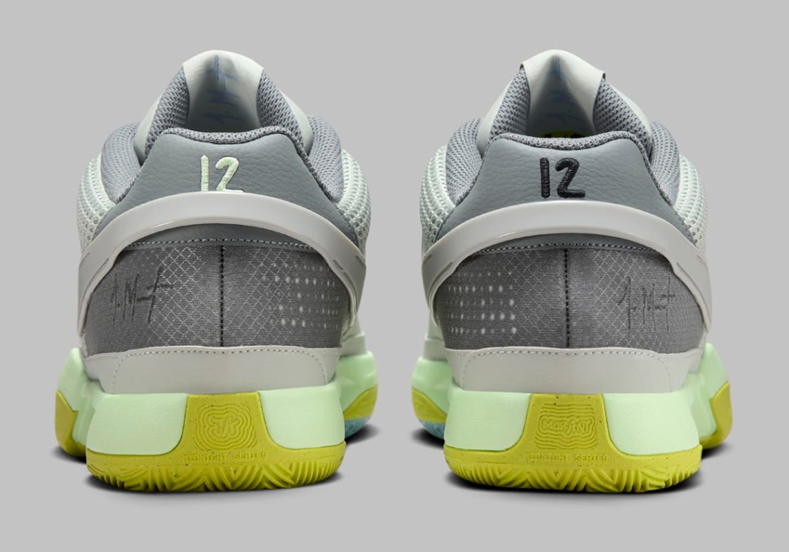 Nike JA 1 Basketball Sneakers Mens Size 10 Gray Lime Green Shoes FQ4796 003 NWOB Nike JA 1 Basketball Shoe Sz 15 Light Silver Grey Cyber  main image 2