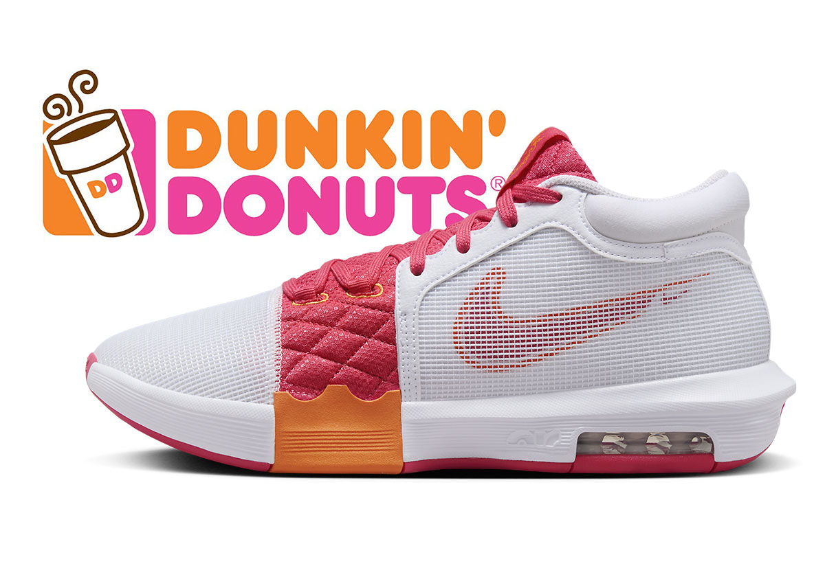 Nike LeBron Witness 8 Dunkin Donuts FB2239 104 SneakerNews