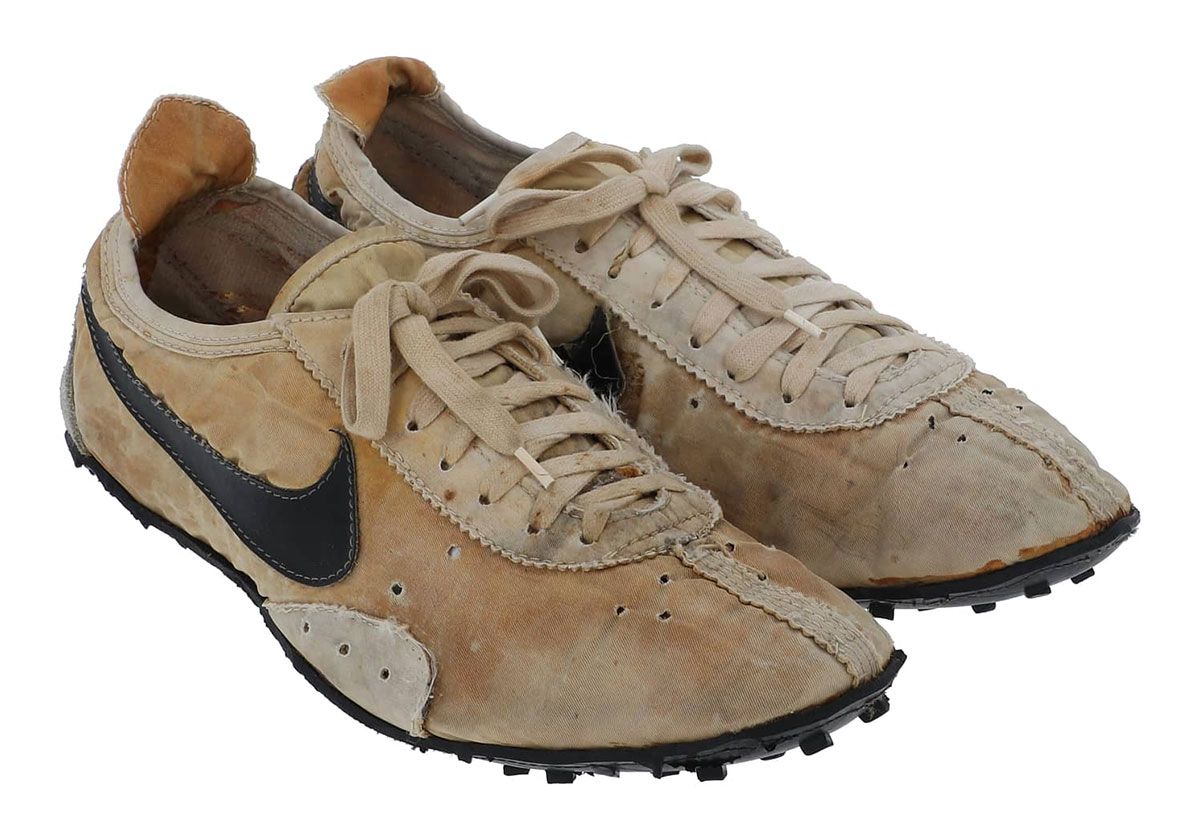 The platform leather boots Marrone, Worn At 1972 Olympic Trials, Is Up For Auction