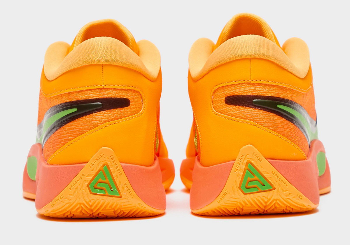 Nike Zoom Freak 6 Orange Green 7