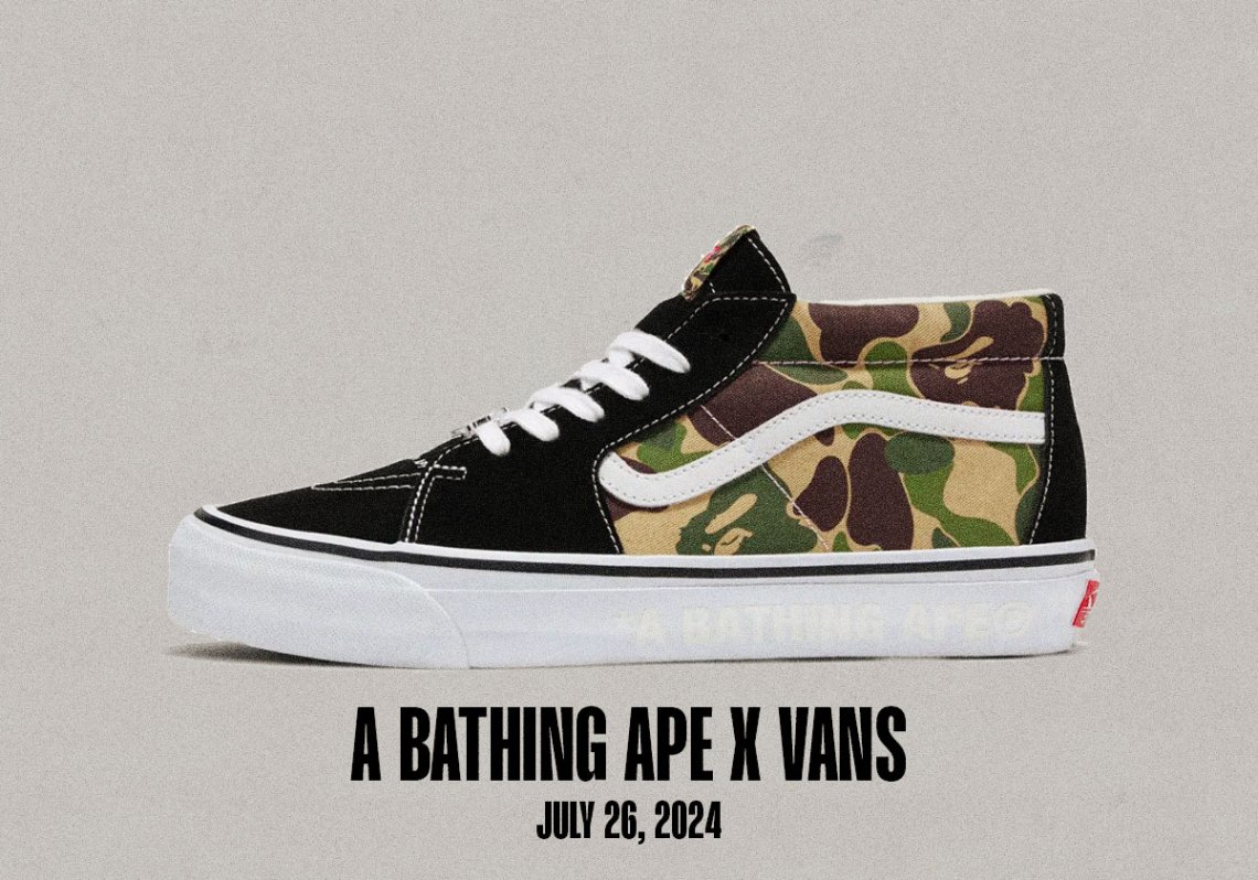 Sneaker Releases July 21 July 27 2024 Bape Vans