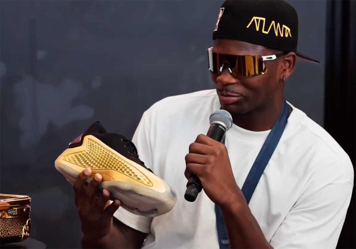 adidas Gifts Anthony Edwards Gold Olympics PE Of His Signature Shoe