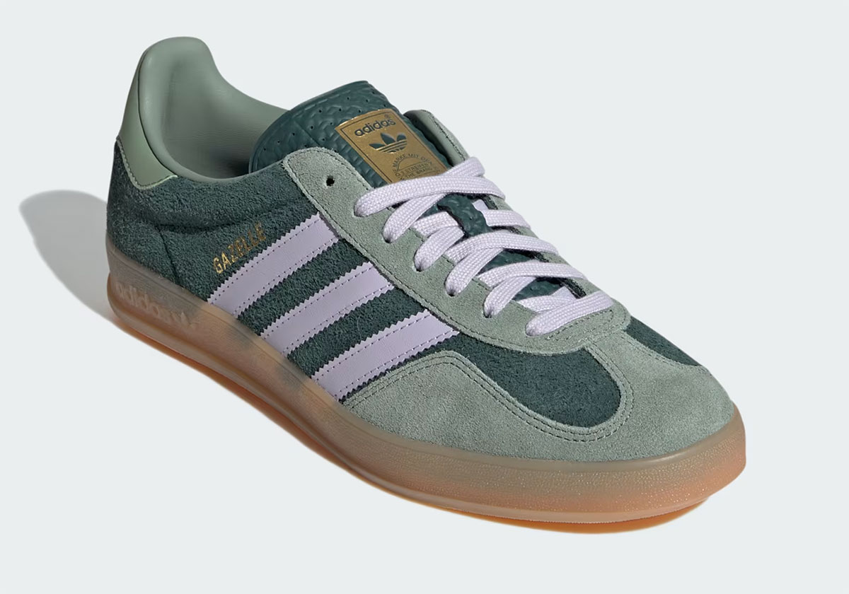 Adidas Gazelle Indoor Mineral Green Silver Dawn Silver Green Ji0323 3