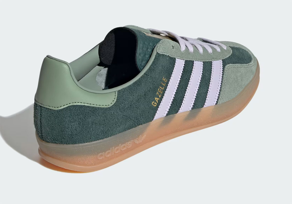 Adidas Gazelle Indoor Mineral Green Silver Dawn Silver Green Ji0323 5