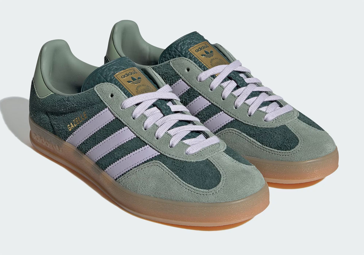 "Mineral Green" Arrives On The adidas Gazelle Indoor