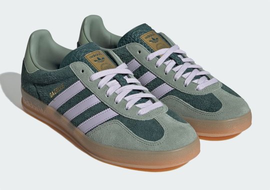 “Mineral Green” Arrives On The adidas Gazelle Indoor