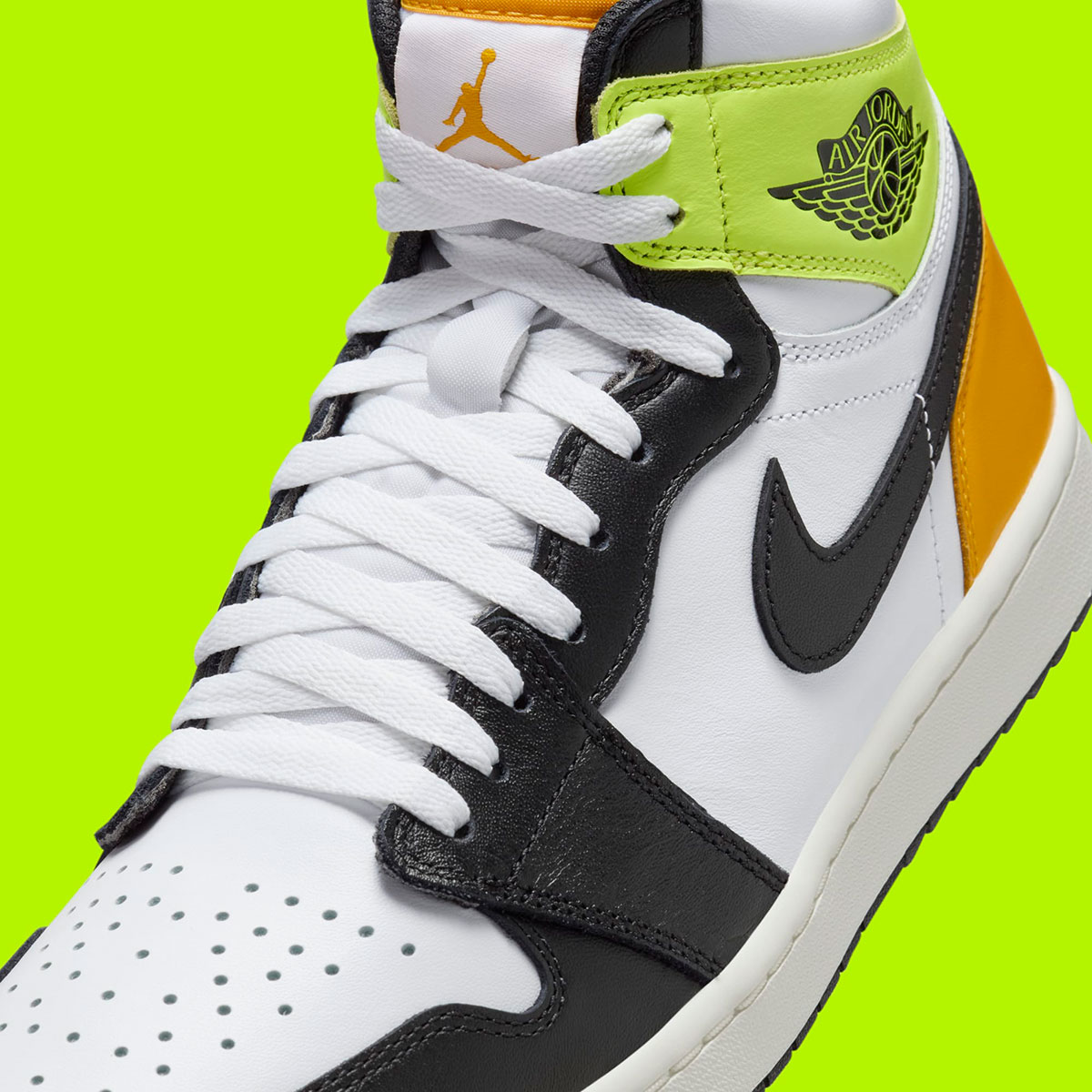 Jordan Grey Brand will reissue the "Powder Blue" Air High Golf Black White Volt University Gold Dq0660 105 3