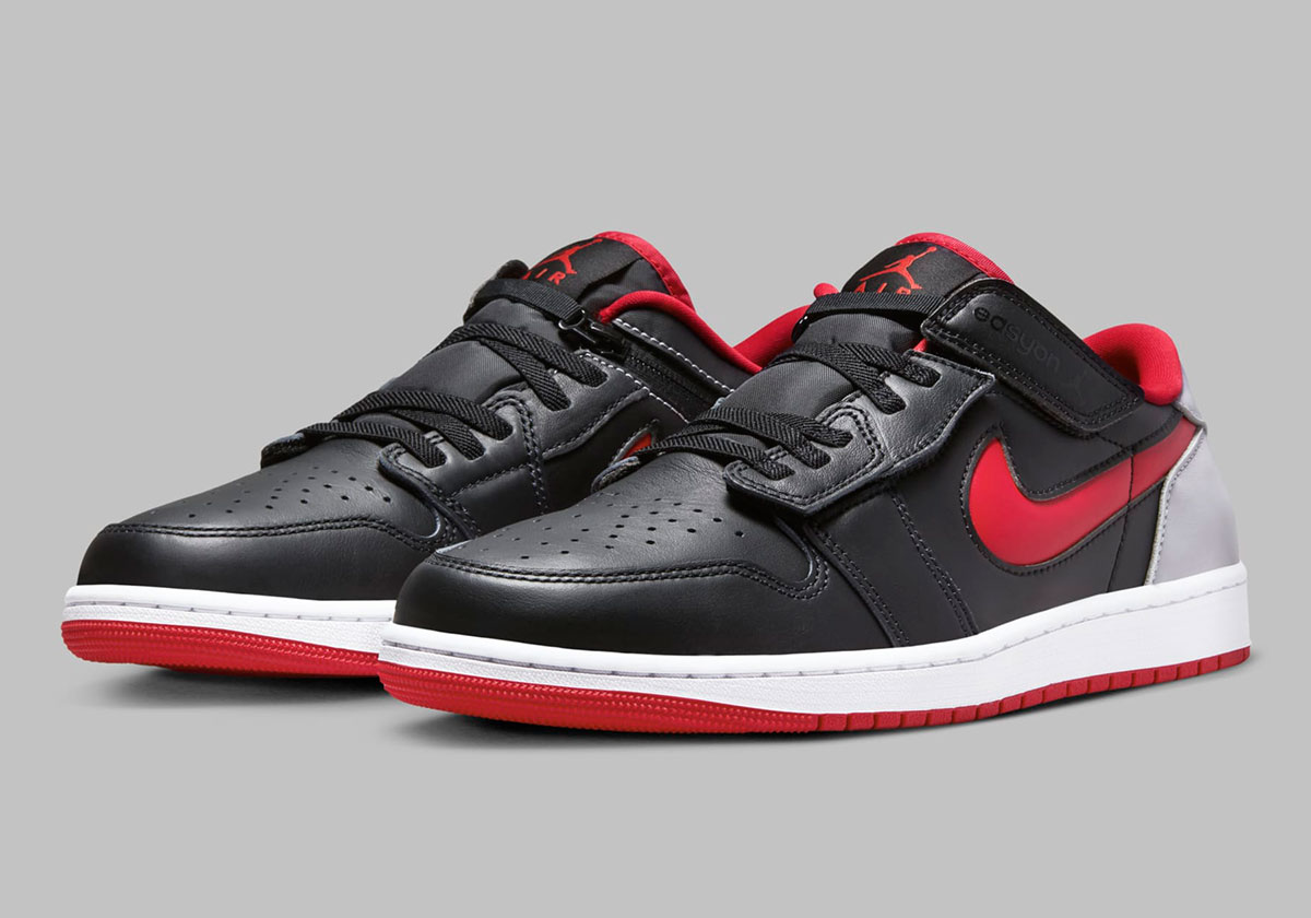 Air jordan 1 low black red grey online