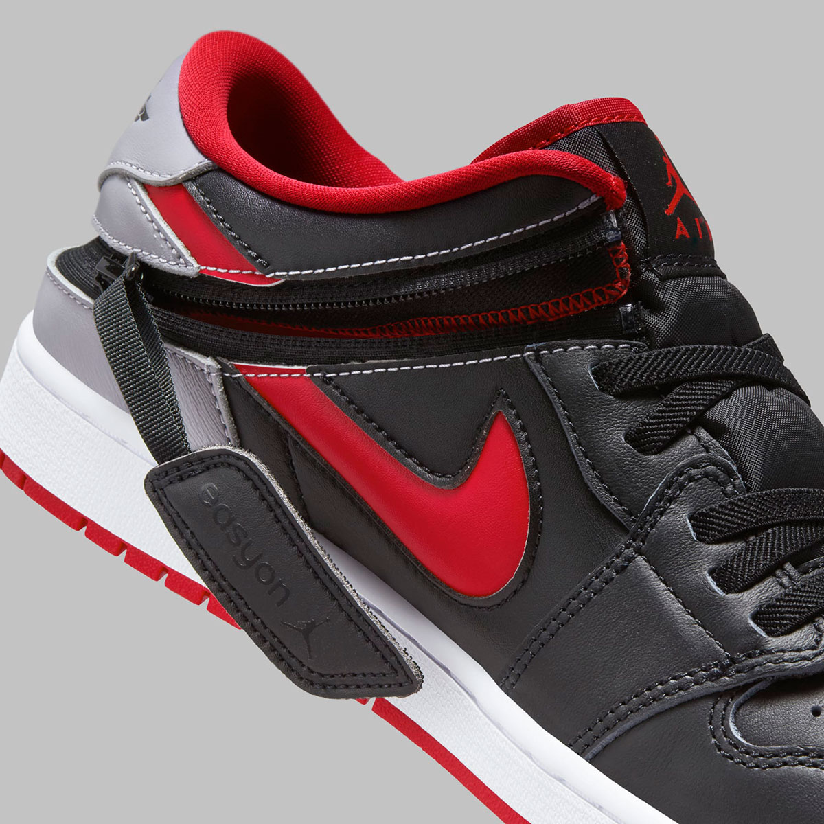 Air Jordan 1 Low Easyon Black Red Grey Dm1206 006 7