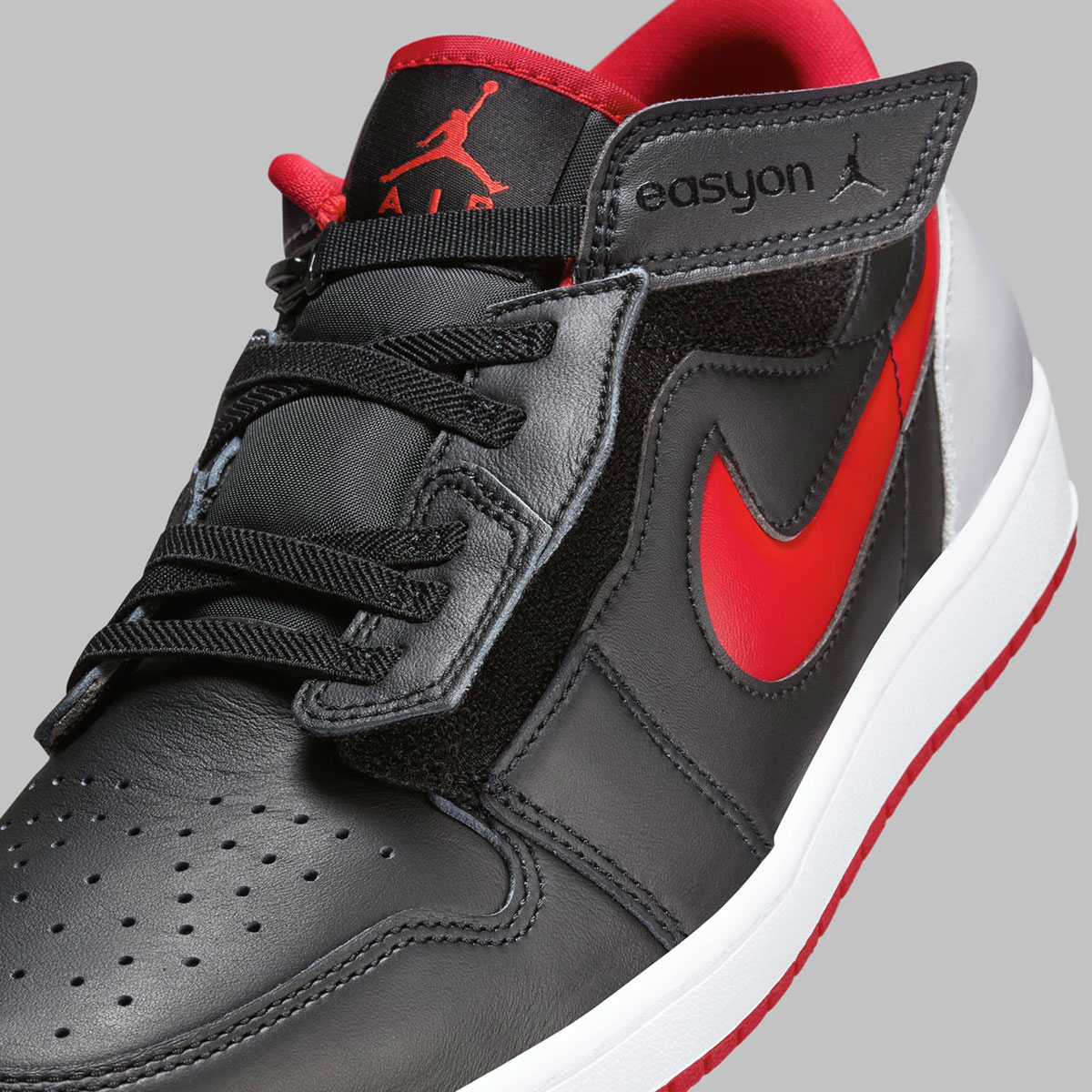 Air Jordan 1 Low Easyon Black Red Grey Dm1206 006 8