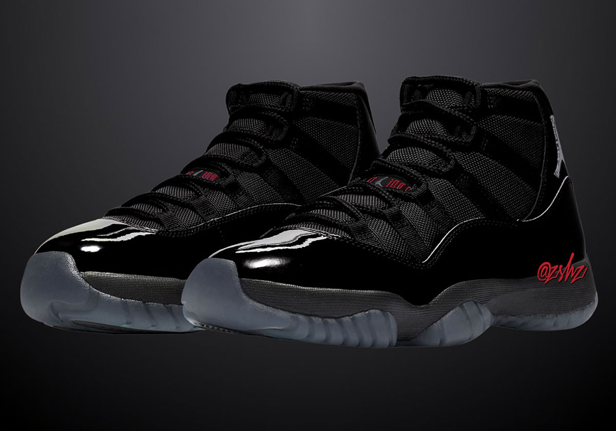 Air Jordan 11 Black Red Grey 2025 SneakerNews