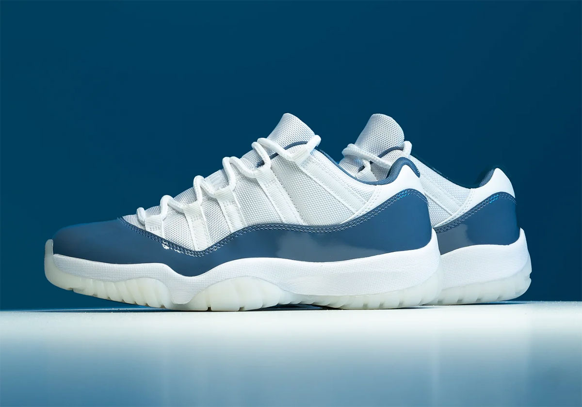 Blue low top jordan 11 best sale