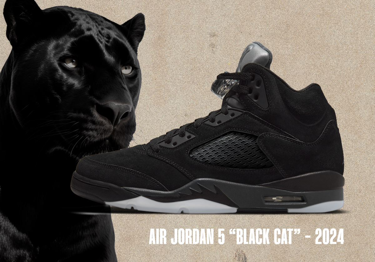 jordan 5 black cat