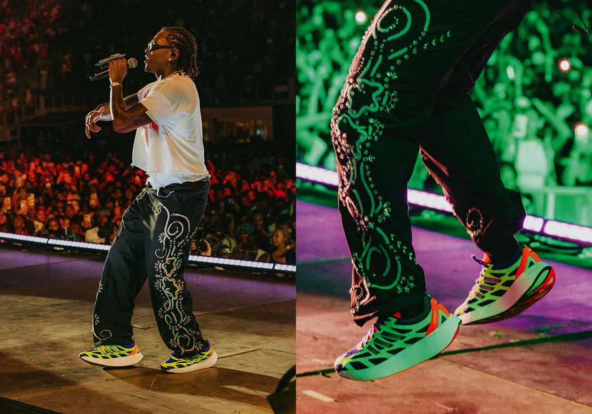 Gunna Debuts New adidas Aruku Colorway At Broccoli City Festival #Gunna