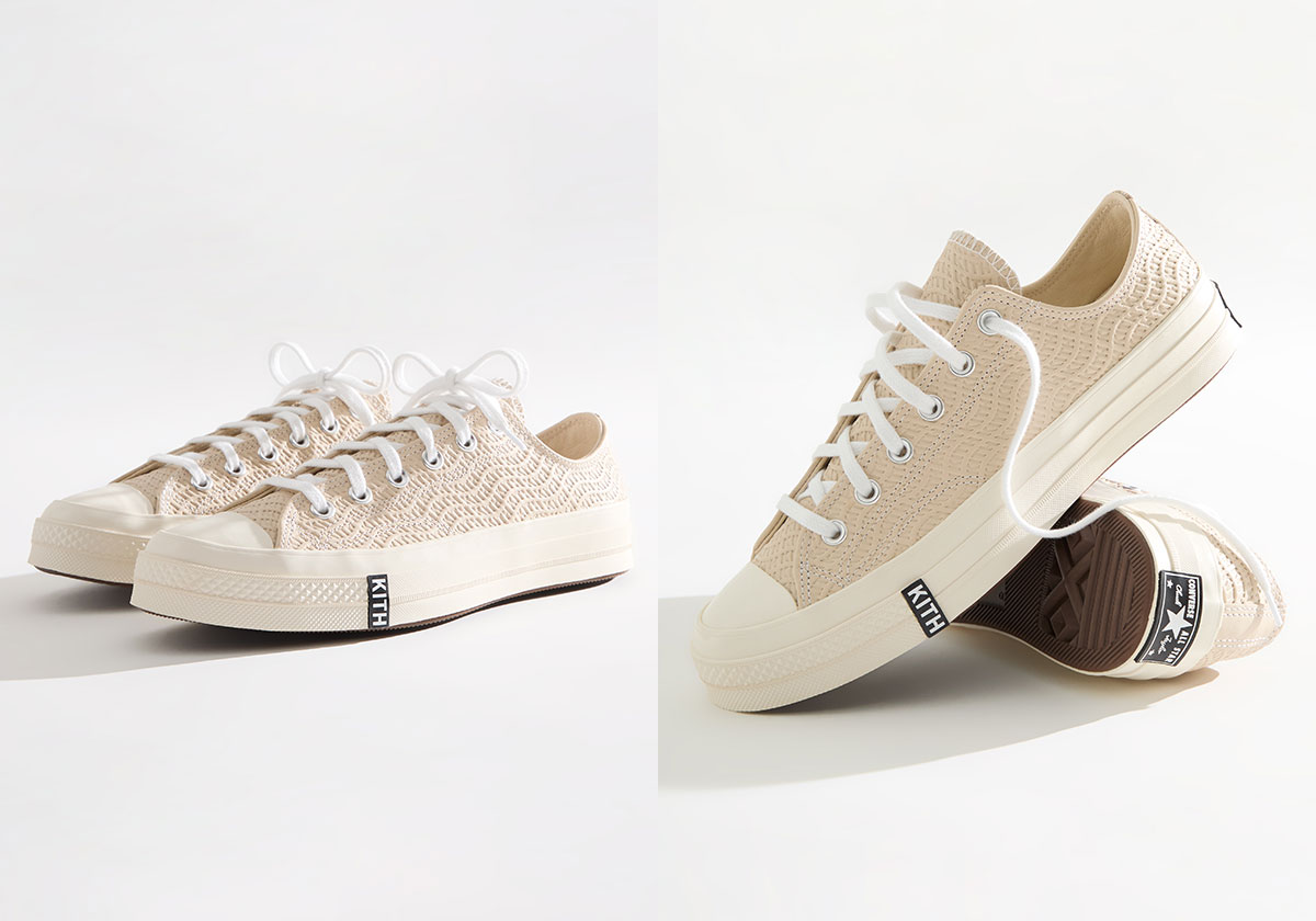 Kith Classics Converse Chuck 70 Monogram Beige 1