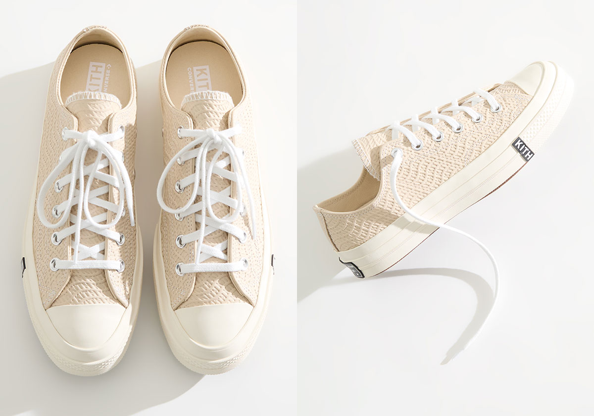 Kith Classics Converse Chuck 70 Monogram Beige 2