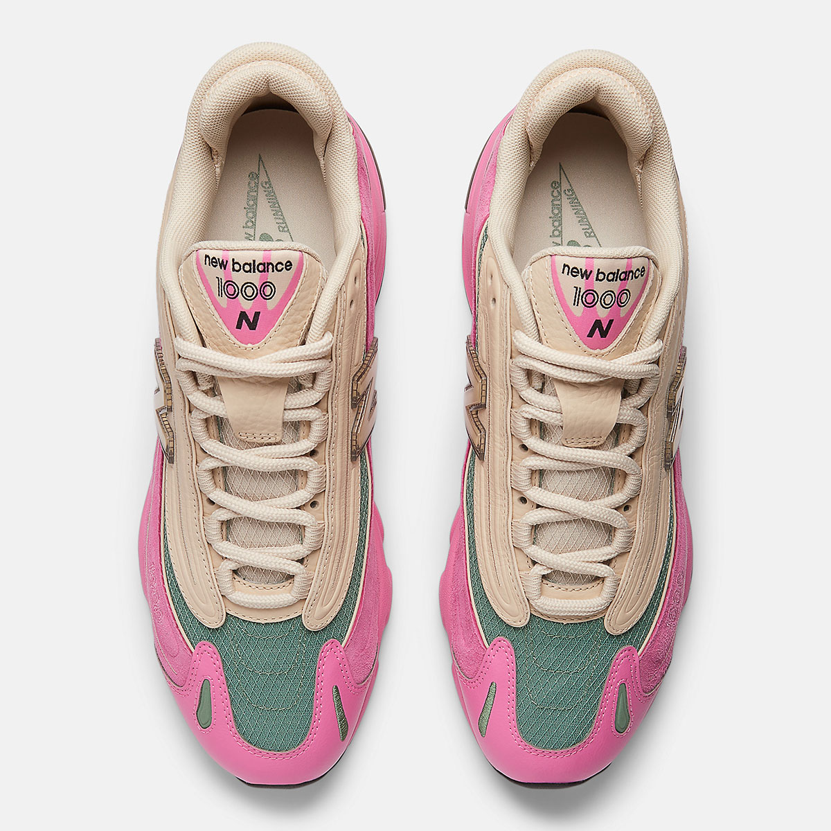 New Balance 1000 Pink Tan Green M1000mc 2