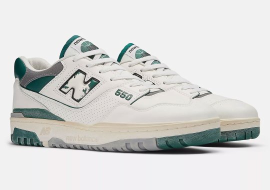 The New Balance 550 Takes On Distressed "Marsh Green"