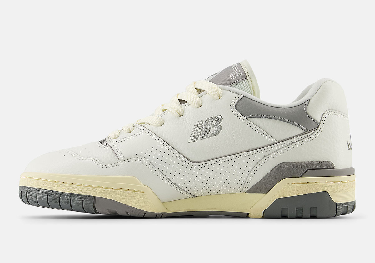 New Balance 550 Mini Logo Grey Bb550ptc 1