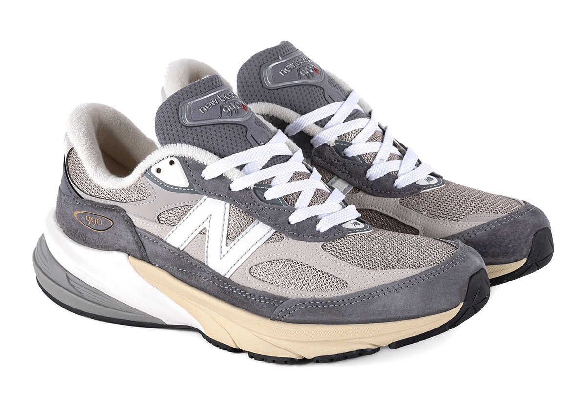 New Balance 990v6 Made In Usa Grey White U990gr6 9