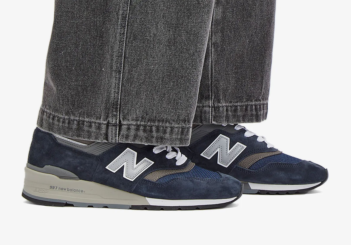 New balance 997 navy grey online