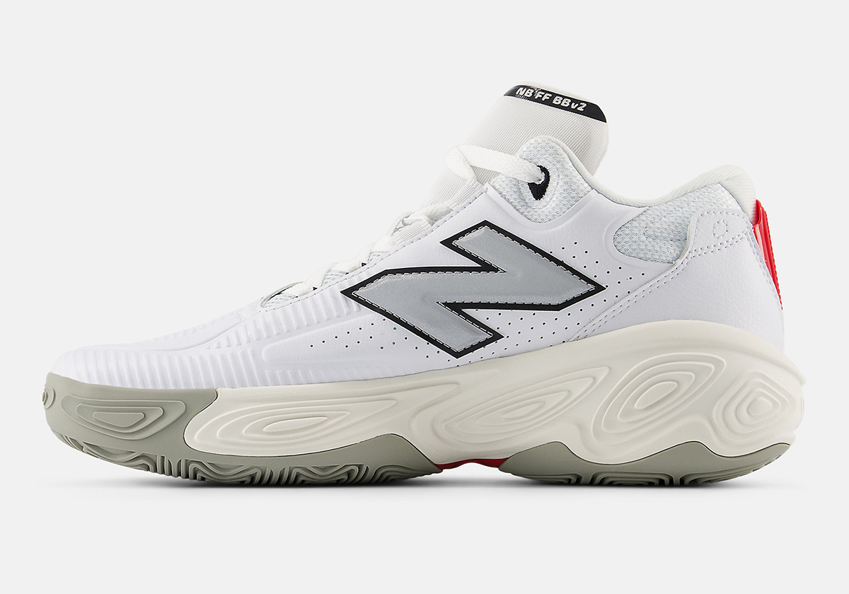 New Balance Fresh Foam Bb V2 White Silver Bbfrsho2 4