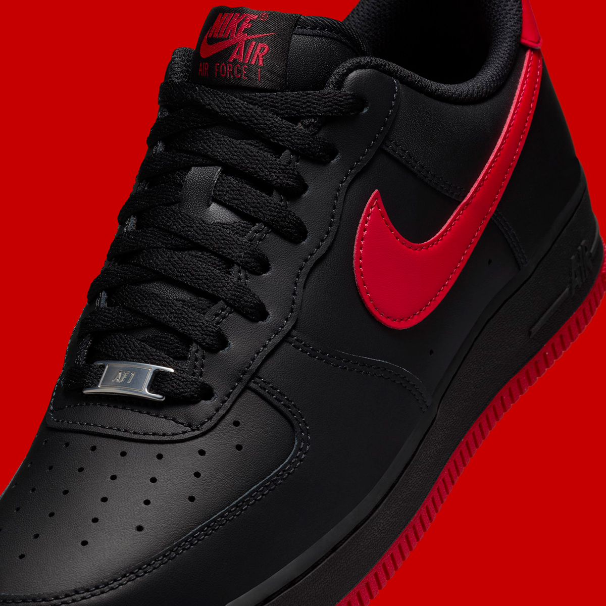 nike Shoes air force 1 low black red fj4146 002 2